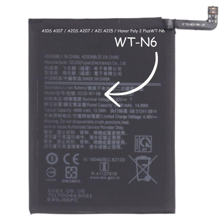 WT-N6 Battery Compatible For Samsung Galaxy A10S A107 / A20S A207 / A21 A215 / Honor Poly 2 Plus - Best Cell Phone Parts Distributor in Canada, Parts Source WT-N6 Battery Compatible For Samsung Galaxy A10S A107 / A20S A207 / A21 A215 / Honor Poly 2 Plus - Best Cell Phone Parts Distributor in Canada, Parts Source